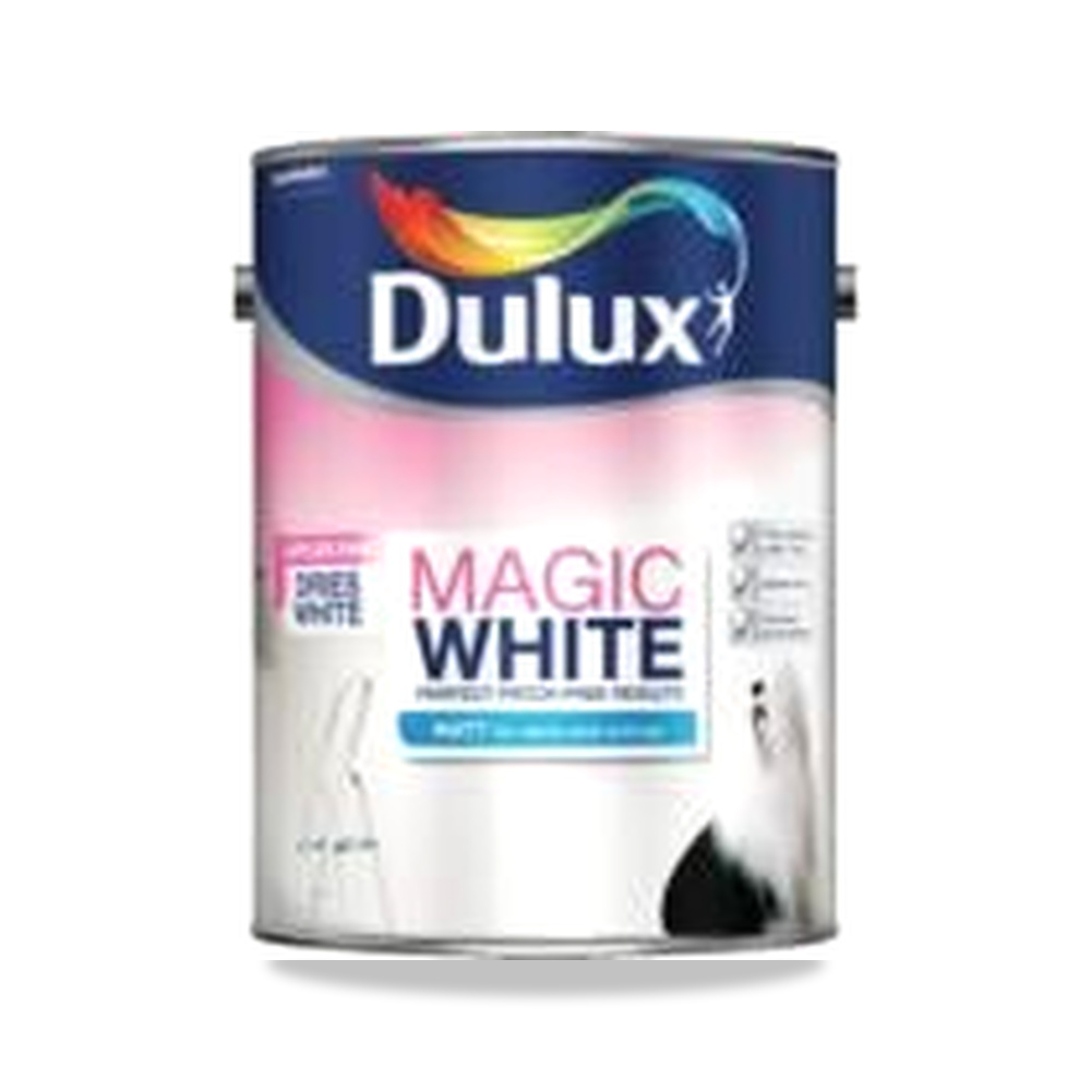 صورة منتج دهانات داخلية للجدران والأسقف دولوكس (Dulux) موديل DULUX-MAGIC-WHITE-MATT - كود الصنف reemco-2027-1151994 - ماركة يباع من خلال reemco - توريد وتصوير حصري لشركة ريمكو القابضة السعودية