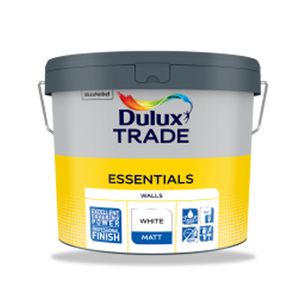 صورة منتج دهانات داخلية للجدران والأسقف دولوكس (Dulux) موديل DULUX-TRADE-ESSENTIALS-WALLS-MATT - كود الصنف reemco-2027-1152036 - ماركة يباع من خلال reemco - توريد وتصوير حصري لشركة ريمكو القابضة السعودية