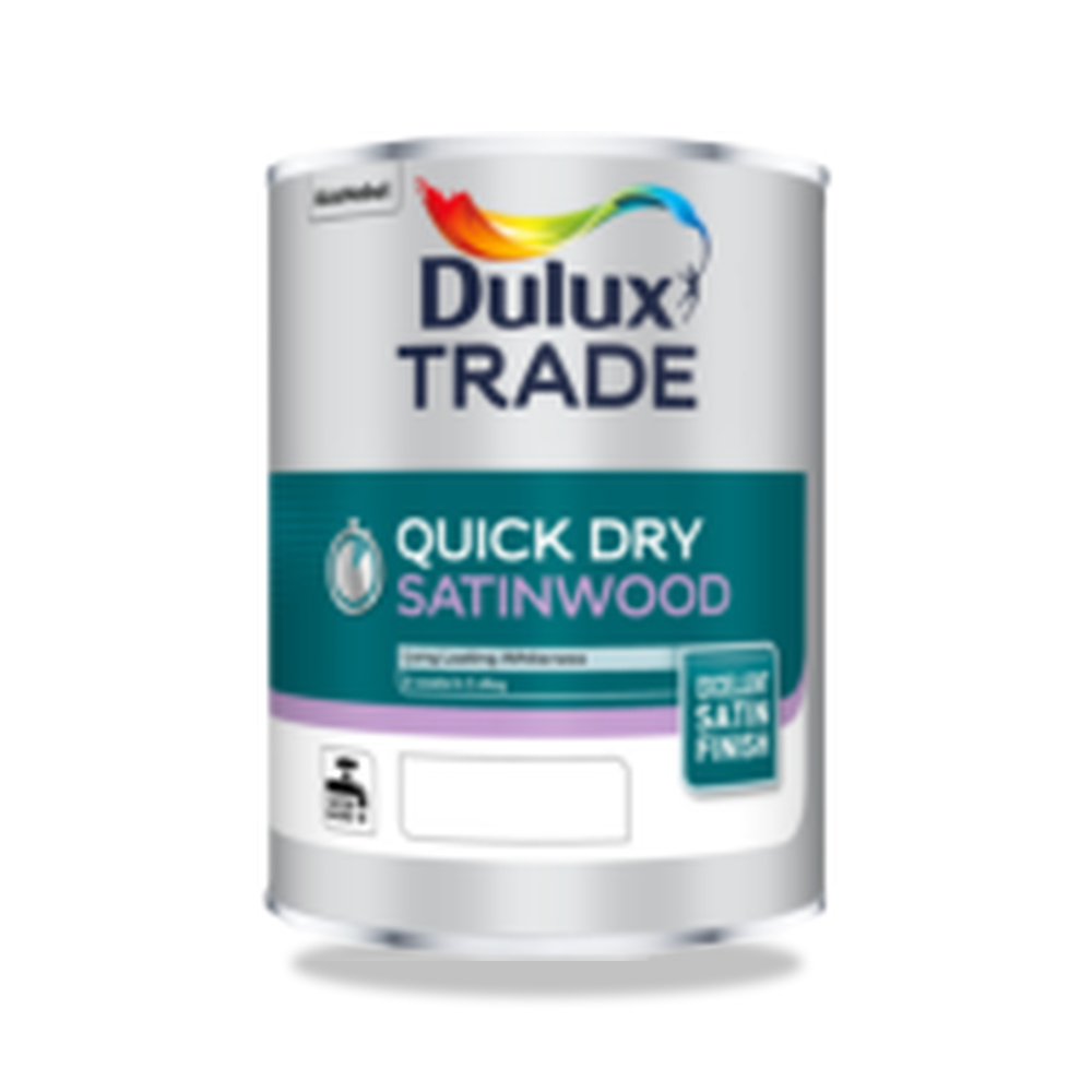 صورة منتج دهانات داخلية للجدران والأسقف دولوكس (Dulux) موديل DULUX-TRADE-QUICK-DRY-SATINWOOD - كود الصنف reemco-2027-1152180 - ماركة يباع من خلال reemco - توريد وتصوير حصري لشركة ريمكو القابضة السعودية