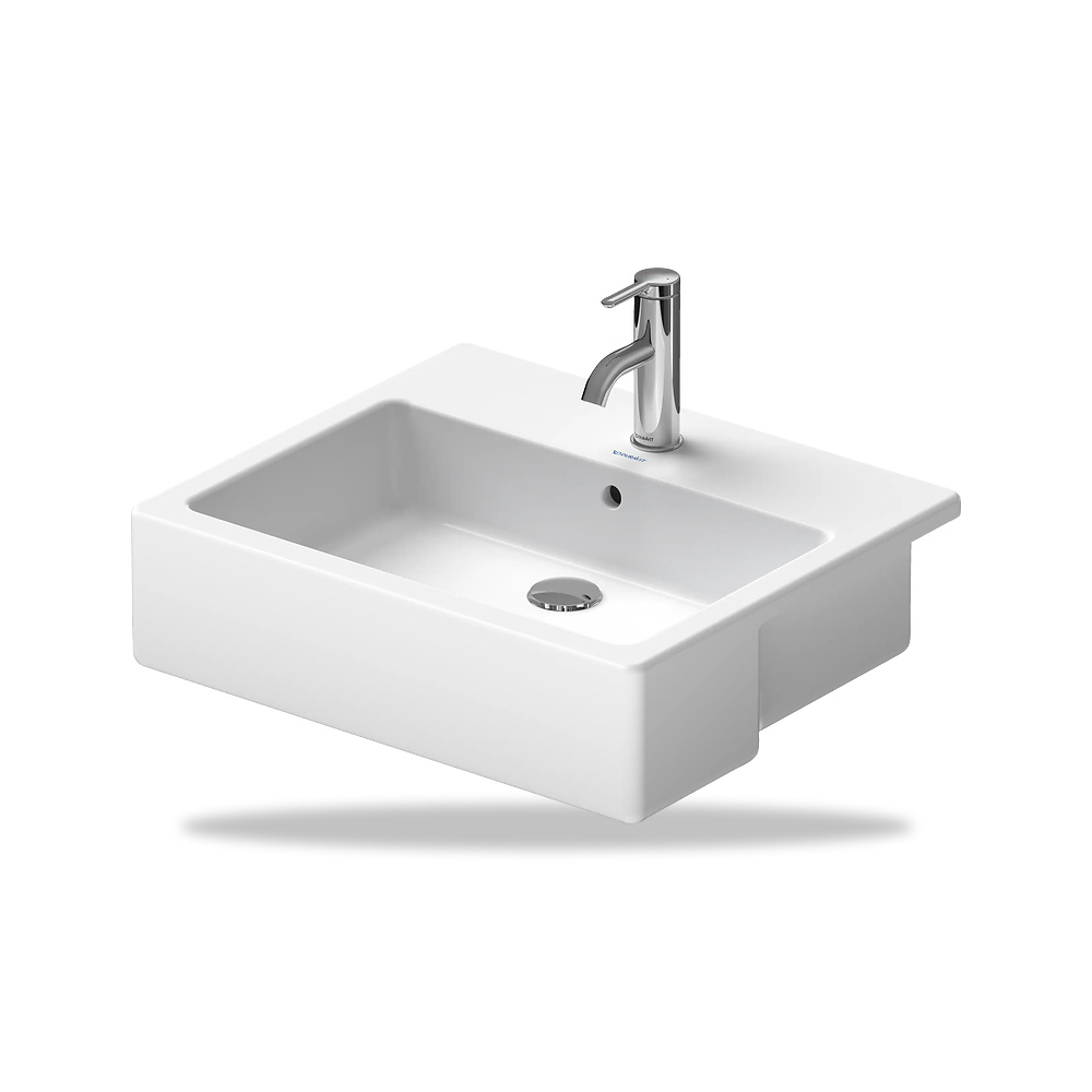 صورة منتج حوض مغسلة خزفي للحمام ديورافيت (Duravit) سلسلة Vero موديل 0314550000 – مقاس 470 مم × 550 مم × 480 مم - كود الصنف reemco-2027-1153197 - ماركة يباع من خلال reemco - توريد وتصوير حصري لشركة ريمكو القابضة السعودية