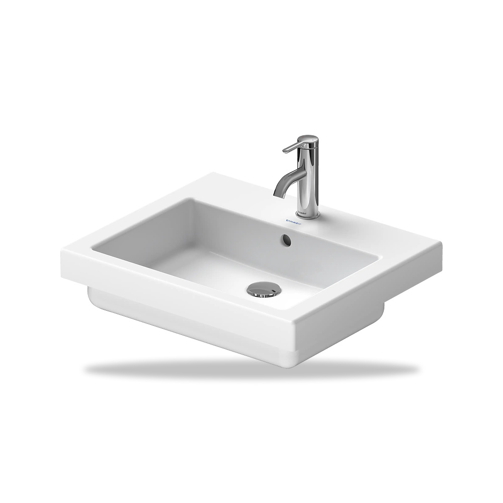 صورة منتج حوض مغسلة خزفي للحمام ديورافيت (Duravit) سلسلة Vero موديل 0315550000 – مقاس 465 مم × 550 مم × 480 مم - كود الصنف reemco-2027-1153199 - ماركة يباع من خلال reemco - توريد وتصوير حصري لشركة ريمكو القابضة السعودية