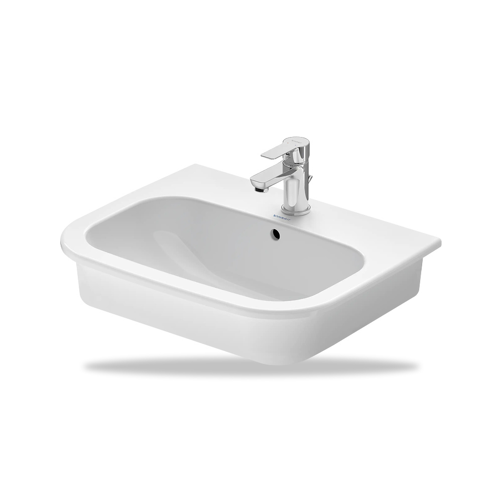 صورة منتج حوض مغسلة خزفي للحمام ديورافيت (Duravit) سلسلة D-Code موديل 0337540000 – مقاس 435 مم × 545 مم × 465 مم - كود الصنف reemco-2027-1153215 - ماركة يباع من خلال reemco - توريد وتصوير حصري لشركة ريمكو القابضة السعودية