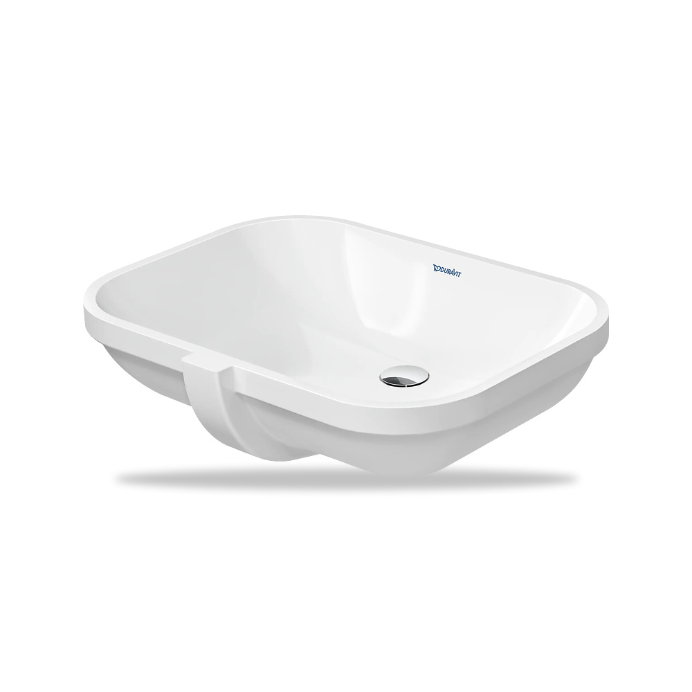 صورة منتج حوض مغسلة خزفي للحمام ديورافيت (Duravit) سلسلة D-Code موديل 0338560000 – مقاس 455 مم × 590 مم - كود الصنف reemco-2027-1153217 - ماركة يباع من خلال reemco - توريد وتصوير حصري لشركة ريمكو القابضة السعودية