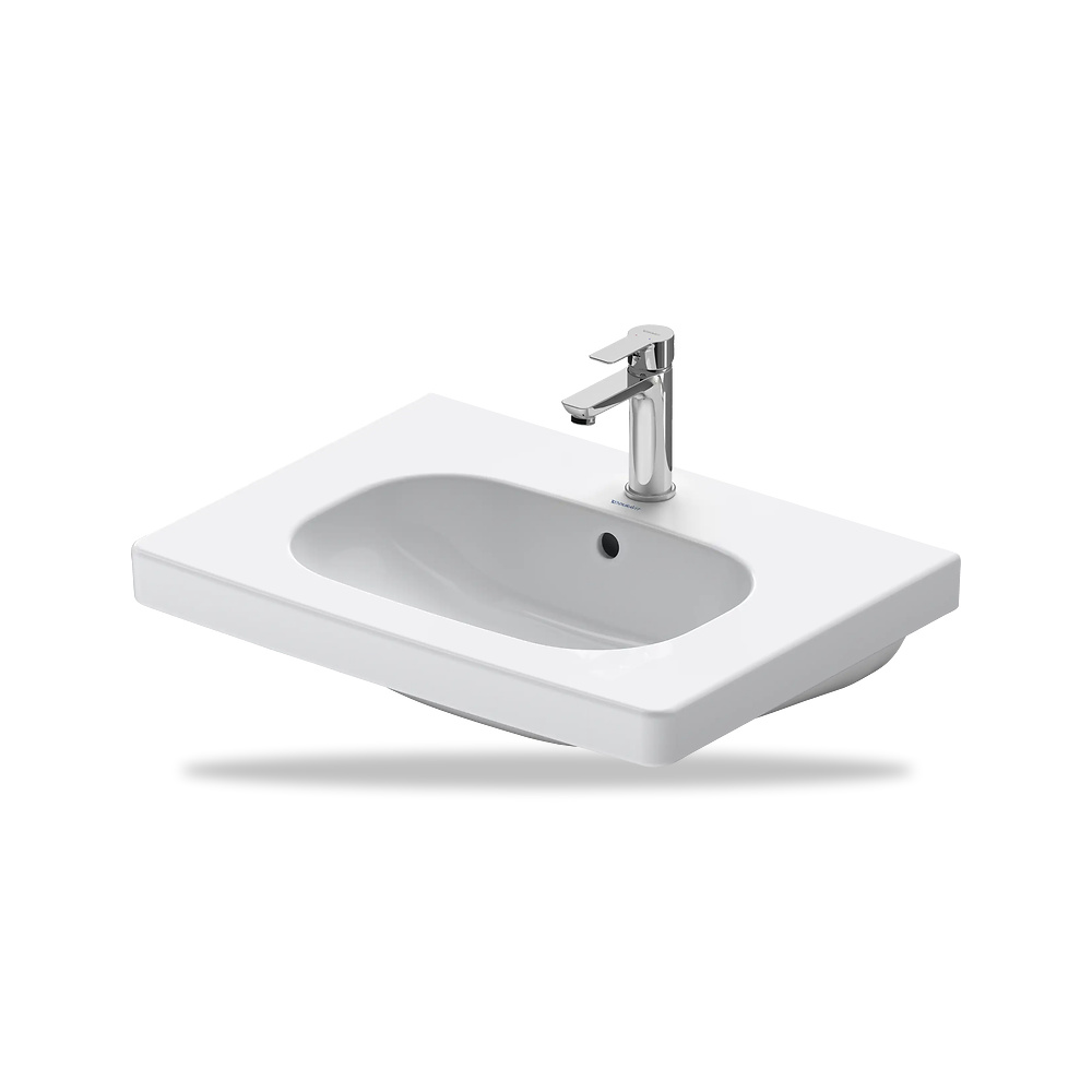 صورة منتج حوض مغسلة خزفي للحمام ديورافيت (Duravit) سلسلة D-Code موديل 03426500002 – مقاس 485 مم × 650 مم × 450 مم - كود الصنف reemco-2027-1153220 - ماركة يباع من خلال reemco - توريد وتصوير حصري لشركة ريمكو القابضة السعودية