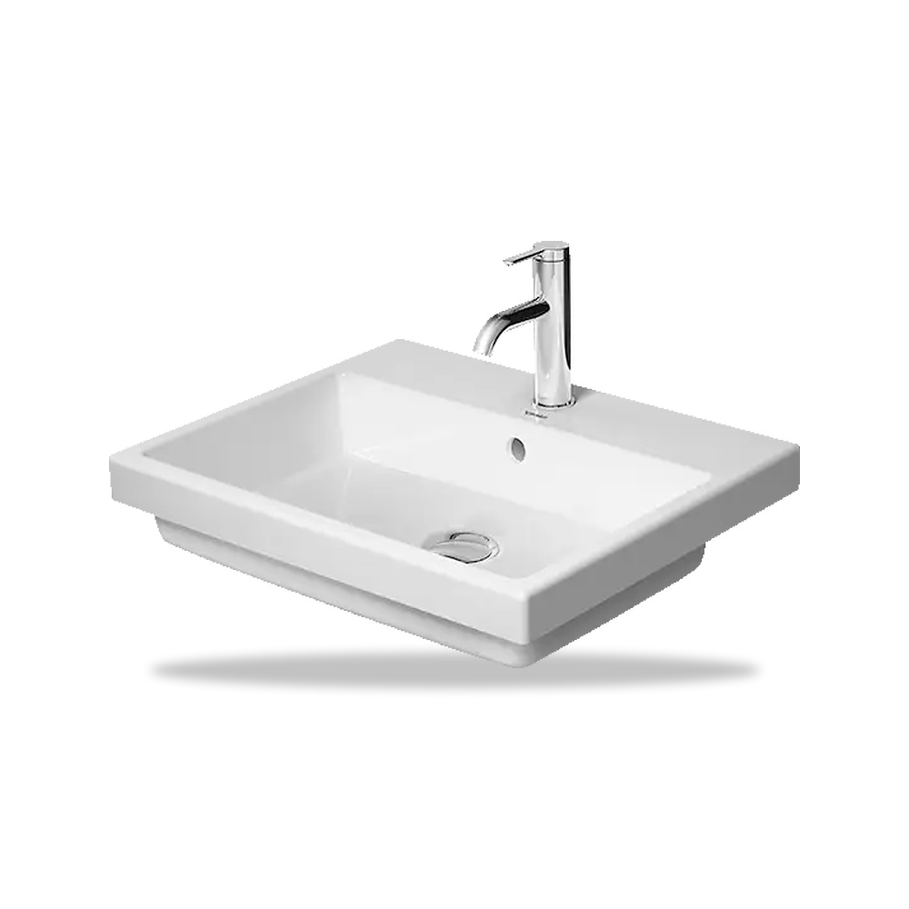 صورة منتج حوض مغسلة خزفي للحمام ديورافيت (Duravit) سلسلة Vero Air موديل 0383550000 – مقاس 455 مم × 550 مم × 500 مم - كود الصنف reemco-2027-1153244 - ماركة يباع من خلال reemco - توريد وتصوير حصري لشركة ريمكو القابضة السعودية