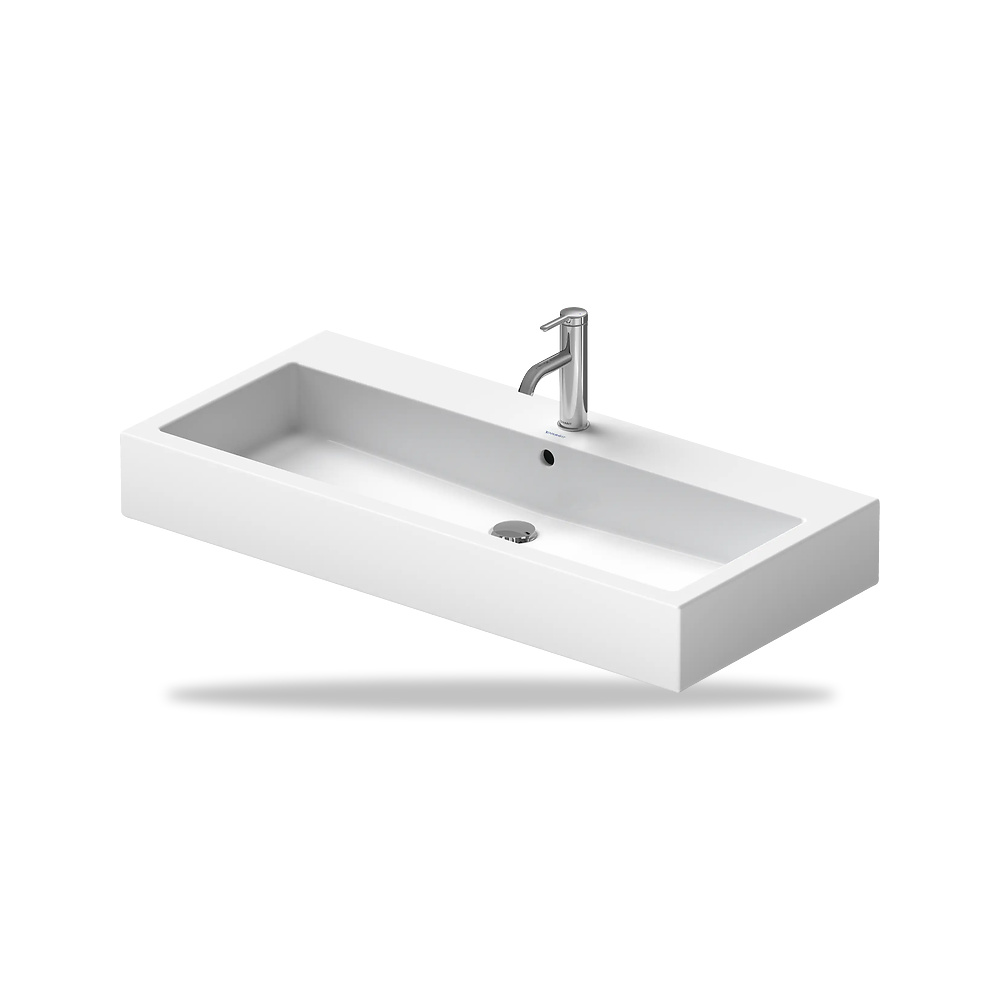 صورة منتج حوض مغسلة خزفي للحمام ديورافيت (Duravit) سلسلة Vero موديل 0454100027 – مقاس 470 مم × 1000 مم × 930 مم - كود الصنف reemco-2027-1153258 - ماركة يباع من خلال reemco - توريد وتصوير حصري لشركة ريمكو القابضة السعودية