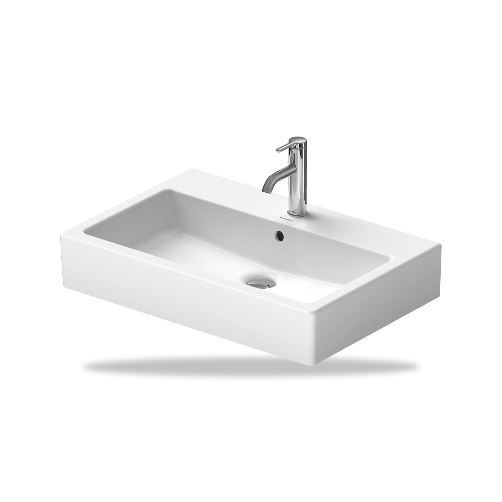 صورة منتج حوض مغسلة خزفي للحمام ديورافيت (Duravit) سلسلة Vero موديل 0454700000 – مقاس 470 مم × 700 مم × 700 مم - كود الصنف reemco-2027-1153262 - ماركة يباع من خلال reemco - توريد وتصوير حصري لشركة ريمكو القابضة السعودية