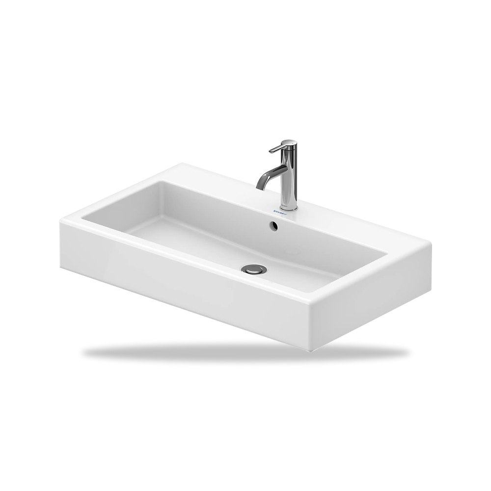 صورة منتج حوض مغسلة خزفي للحمام ديورافيت (Duravit) سلسلة Vero موديل 0454800000 – مقاس 470 مم × 800 مم × 730 مم - كود الصنف reemco-2027-1153263 - ماركة يباع من خلال reemco - توريد وتصوير حصري لشركة ريمكو القابضة السعودية