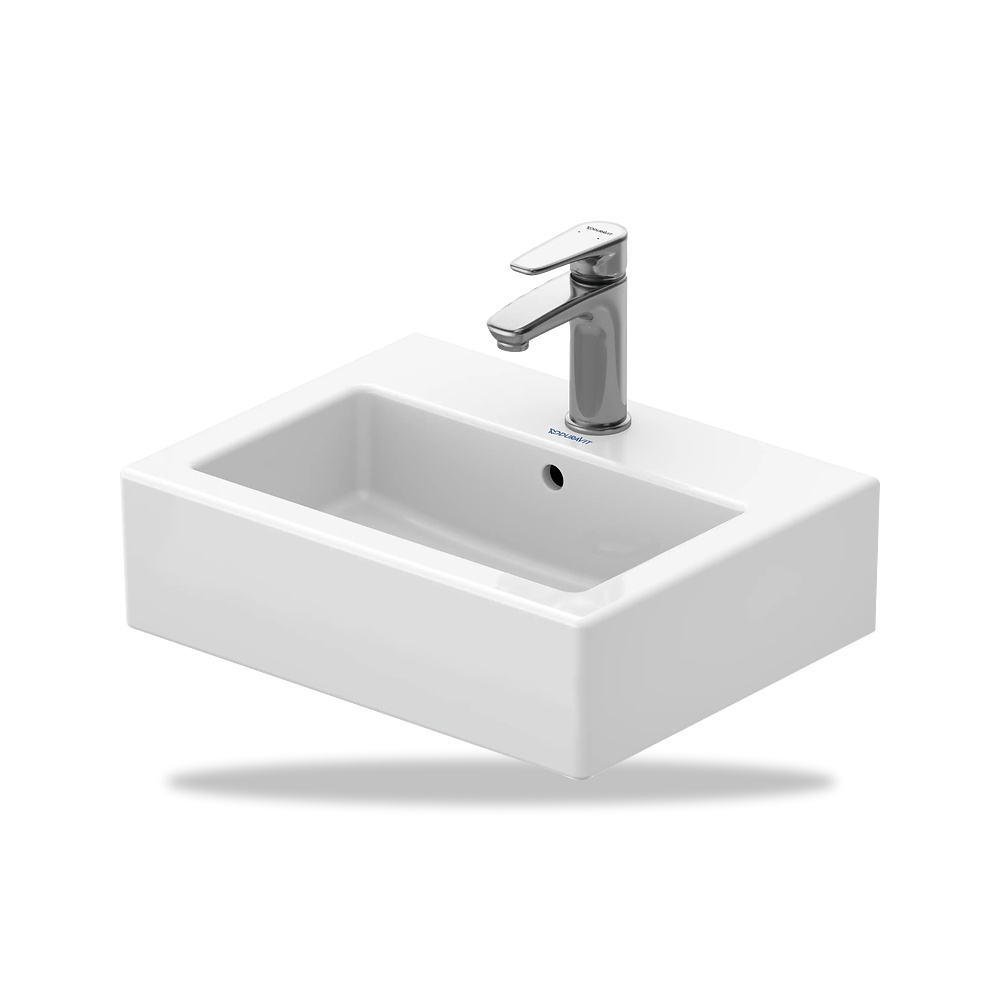صورة منتج حوض مغسلة خزفي للحمام ديورافيت (Duravit) سلسلة Vero موديل 0704450027 – مقاس 350 مم × 450 مم × 380 مم - كود الصنف reemco-2027-1153277 - ماركة يباع من خلال reemco - توريد وتصوير حصري لشركة ريمكو القابضة السعودية