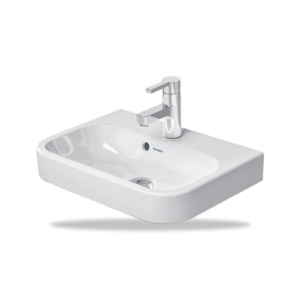 صورة منتج حوض مغسلة خزفي للحمام ديورافيت (Duravit) سلسلة Happy D.2 موديل 0710500000 – مقاس 360 مم × 500 مم × 455 مم - كود الصنف reemco-2027-1153284 - ماركة يباع من خلال reemco - توريد وتصوير حصري لشركة ريمكو القابضة السعودية