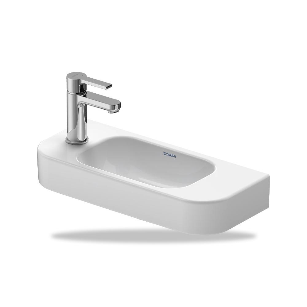 صورة منتج حوض مغسلة خزفي للحمام ديورافيت (Duravit) سلسلة Happy D.2 موديل 0711500009 – مقاس 220 مم × 500 مم × 290 مم - كود الصنف reemco-2027-1153285 - ماركة يباع من خلال reemco - توريد وتصوير حصري لشركة ريمكو القابضة السعودية