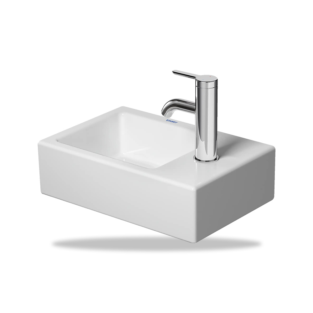 صورة منتج حوض مغسلة خزفي للحمام ديورافيت (Duravit) سلسلة Vero Air موديل 0724380000 – مقاس 250 مم × 380 مم × 240 مم - كود الصنف reemco-2027-1153292 - ماركة يباع من خلال reemco - توريد وتصوير حصري لشركة ريمكو القابضة السعودية