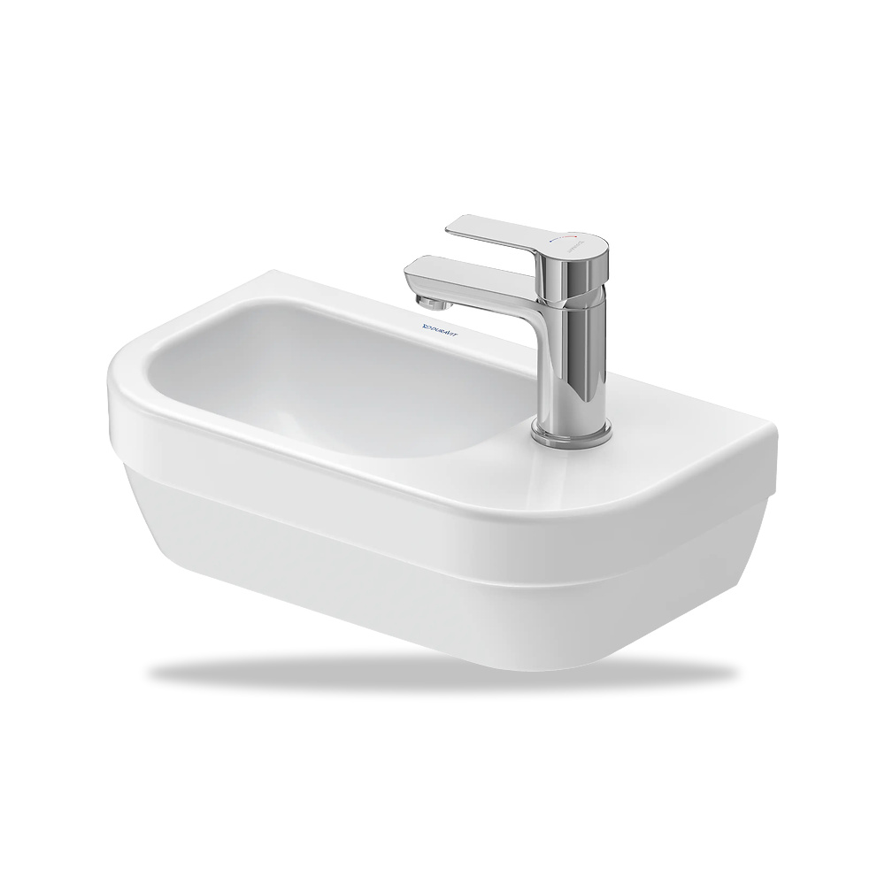 صورة منتج حوض مغسلة خزفي للحمام ديورافيت (Duravit) سلسلة D-Code موديل 07494000412 – مقاس 220 مم × 400 مم × 165 مم - كود الصنف reemco-2027-1153304 - ماركة يباع من خلال reemco - توريد وتصوير حصري لشركة ريمكو القابضة السعودية