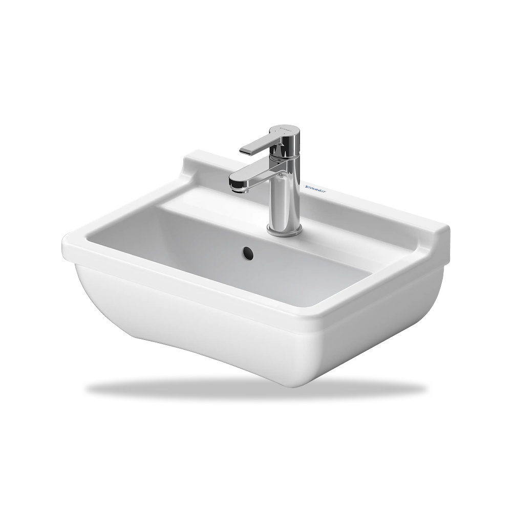 صورة منتج حوض مغسلة خزفي للحمام ديورافيت (Duravit) سلسلة Starck 3 موديل 0750450000 – مقاس 320 مم × 450 مم × 385 مم - كود الصنف reemco-2027-1153305 - ماركة يباع من خلال reemco - توريد وتصوير حصري لشركة ريمكو القابضة السعودية