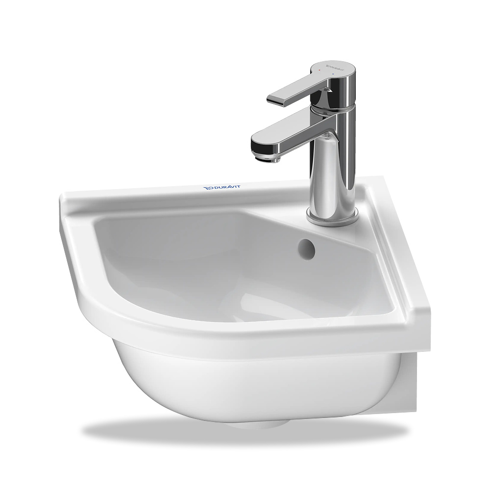 صورة منتج حوض مغسلة خزفي للحمام ديورافيت (Duravit) سلسلة Starck 3 موديل 0752440000 – مقاس 380 مم × 430 مم × 330 مم - كود الصنف reemco-2027-1153308 - ماركة يباع من خلال reemco - توريد وتصوير حصري لشركة ريمكو القابضة السعودية