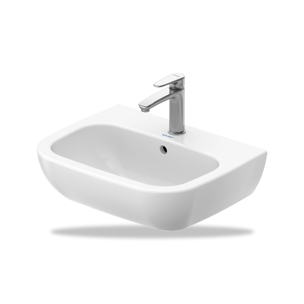 صورة منتج حوض مغسلة خزفي للحمام ديورافيت (Duravit) سلسلة D-Code موديل 23105500002 – مقاس 430 مم × 550 مم × 475 مم - كود الصنف reemco-2027-1153315 - ماركة يباع من خلال reemco - توريد وتصوير حصري لشركة ريمكو القابضة السعودية