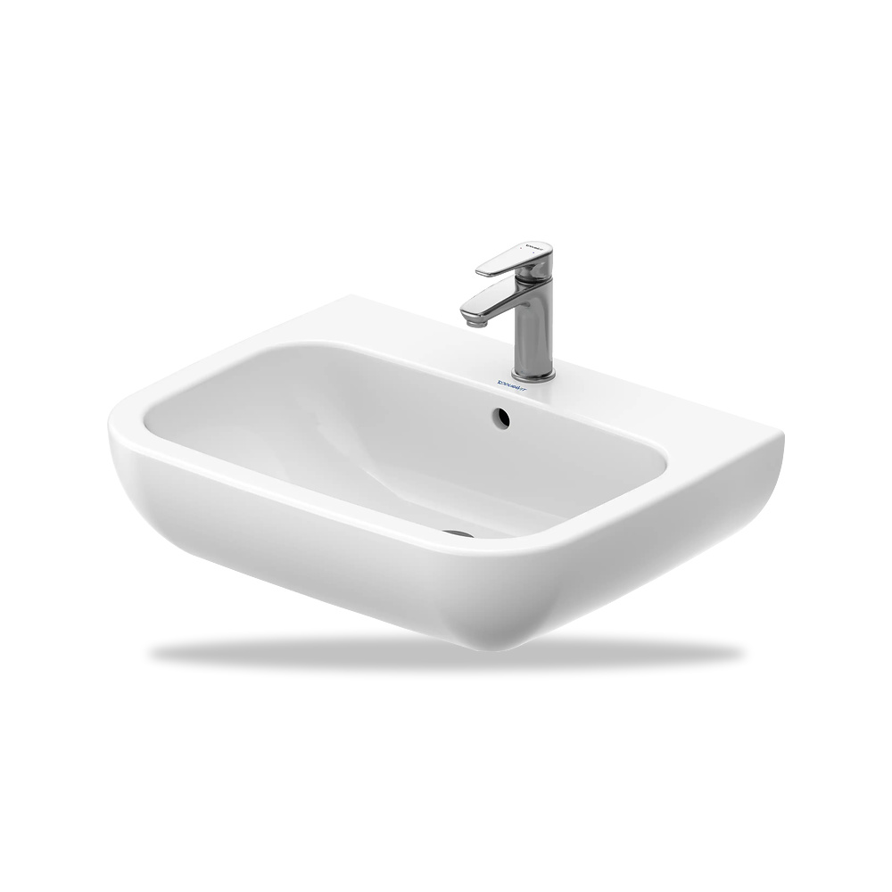 صورة منتج حوض مغسلة خزفي للحمام ديورافيت (Duravit) سلسلة D-Code موديل 23106500002 – مقاس 500 مم × 650 مم × 565 مم - كود الصنف reemco-2027-1153317 - ماركة يباع من خلال reemco - توريد وتصوير حصري لشركة ريمكو القابضة السعودية