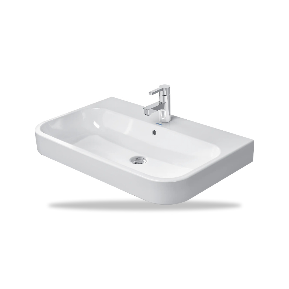 صورة منتج حوض مغسلة خزفي للحمام ديورافيت (Duravit) سلسلة Happy D.2 موديل 2318800000 – مقاس 505 مم × 800 مم × 755 مم - كود الصنف reemco-2027-1153330 - ماركة يباع من خلال reemco - توريد وتصوير حصري لشركة ريمكو القابضة السعودية
