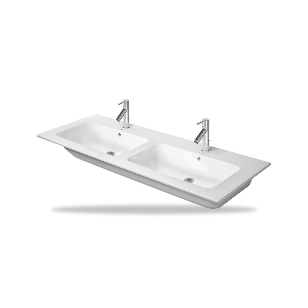 صورة منتج حوض مغسلة خزفي للحمام ديورافيت (Duravit) سلسلة ME by Starck موديل 233613AA60 – مقاس 490 مم × 1300 مم × 525 مم - كود الصنف reemco-2027-1153350 - ماركة يباع من خلال reemco - توريد وتصوير حصري لشركة ريمكو القابضة السعودية
