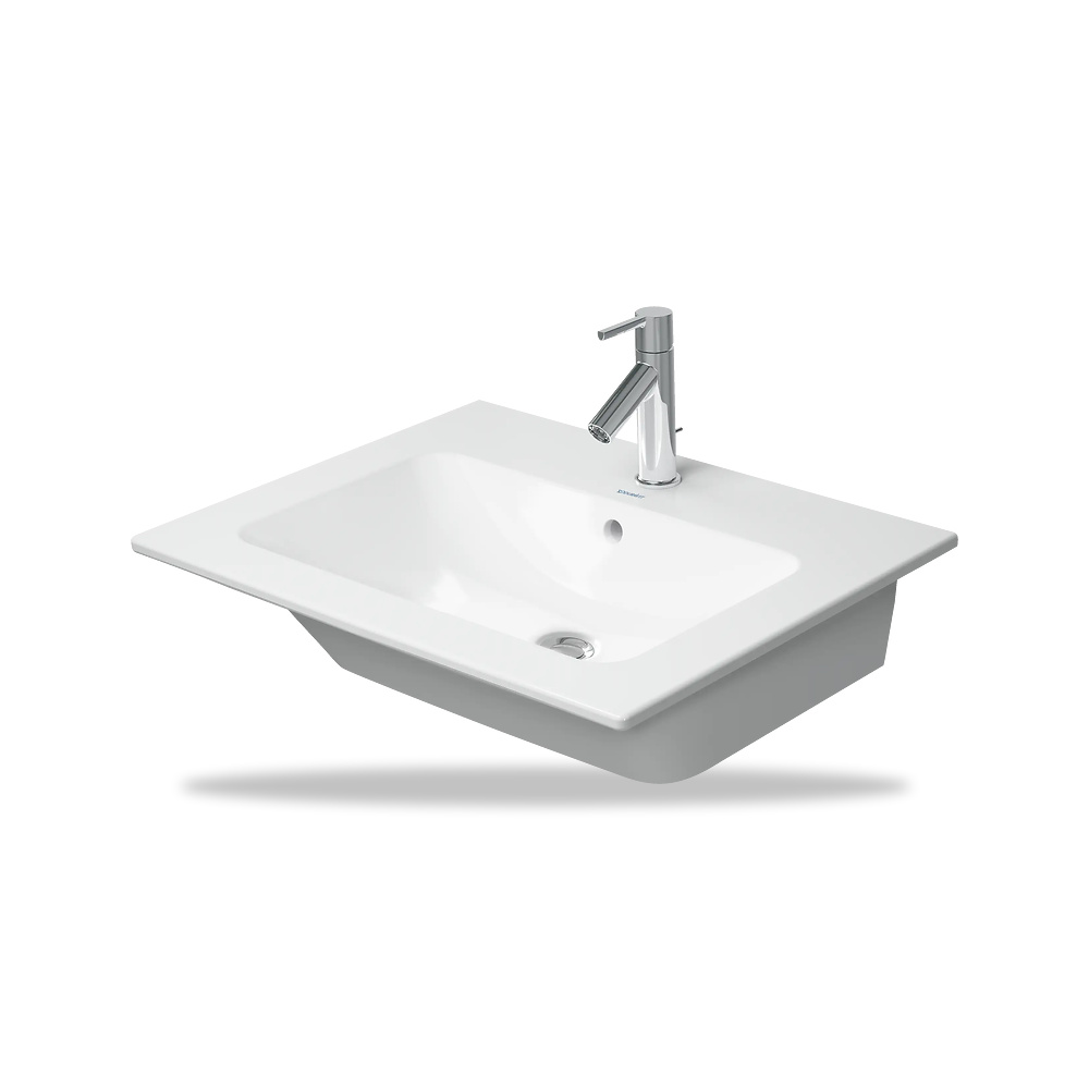 صورة منتج حوض مغسلة خزفي للحمام ديورافيت (Duravit) سلسلة ME by Starck موديل 233663AC00 – مقاس 490 مم × 630 مم × 480 مم - كود الصنف reemco-2027-1153352 - ماركة يباع من خلال reemco - توريد وتصوير حصري لشركة ريمكو القابضة السعودية