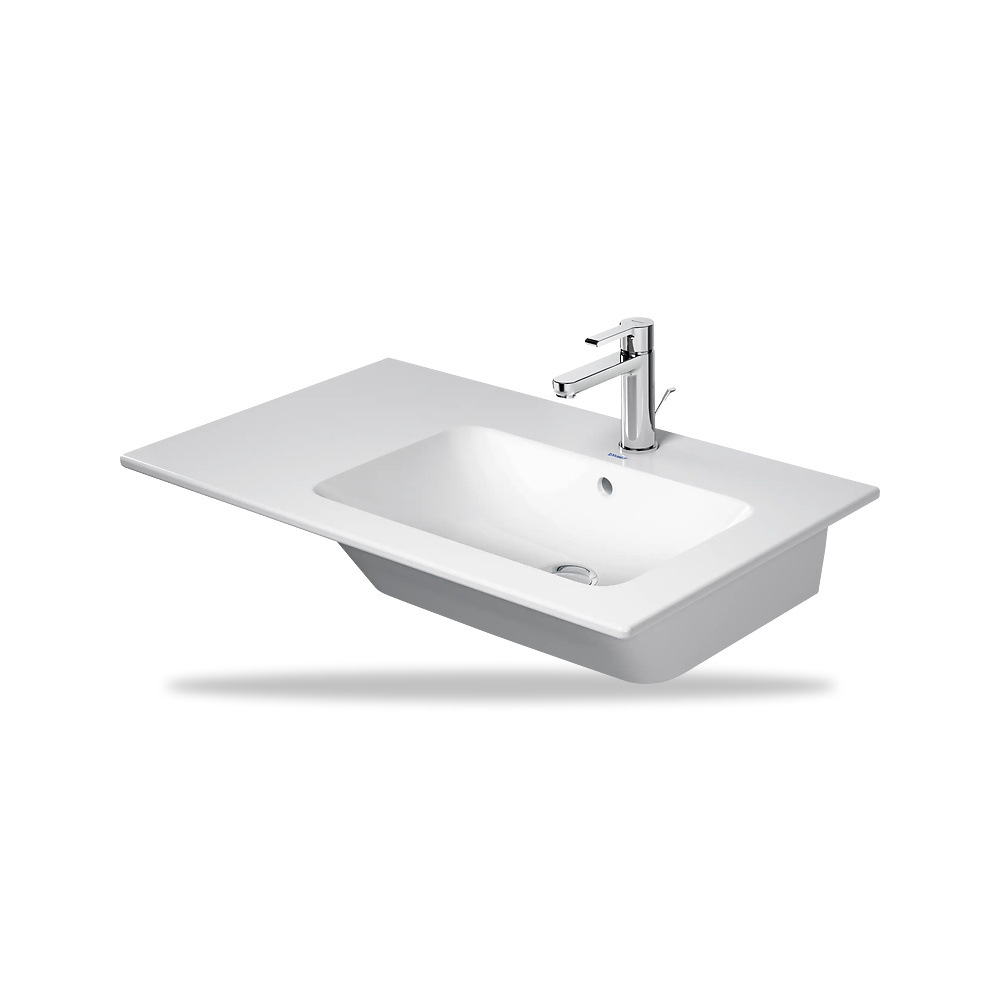 صورة منتج حوض مغسلة خزفي للحمام ديورافيت (Duravit) سلسلة ME by Starck موديل 234683AA60 – مقاس 490 مم × 830 مم × 480 مم - كود الصنف reemco-2027-1153365 - ماركة يباع من خلال reemco - توريد وتصوير حصري لشركة ريمكو القابضة السعودية