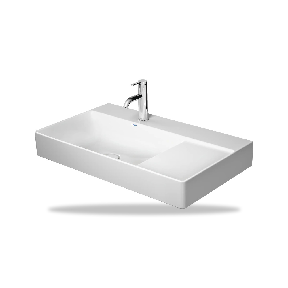 صورة منتج حوض مغسلة خزفي للحمام ديورافيت (Duravit) سلسلة DuraSquare موديل 2348800070 – مقاس 470 مم × 800 مم - كود الصنف reemco-2027-1153367 - ماركة يباع من خلال reemco - توريد وتصوير حصري لشركة ريمكو القابضة السعودية
