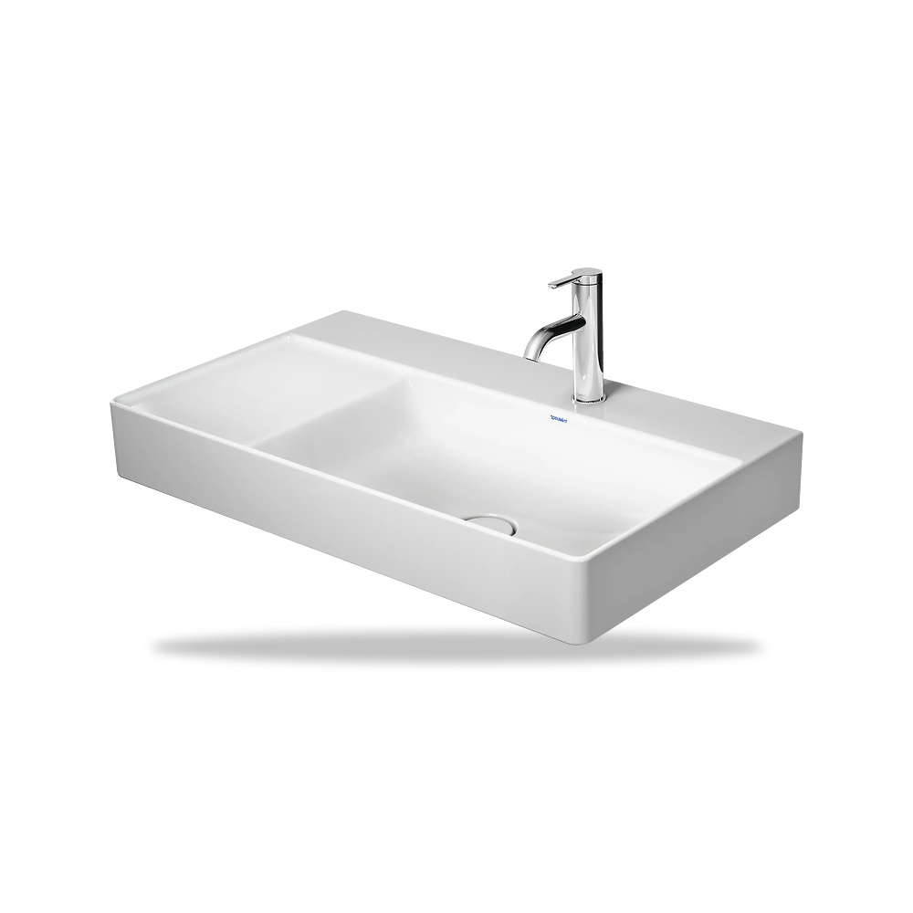 صورة منتج حوض مغسلة خزفي للحمام ديورافيت (Duravit) سلسلة DuraSquare موديل 2349800041 – مقاس 470 مم × 800 مم - كود الصنف reemco-2027-1153368 - ماركة يباع من خلال reemco - توريد وتصوير حصري لشركة ريمكو القابضة السعودية