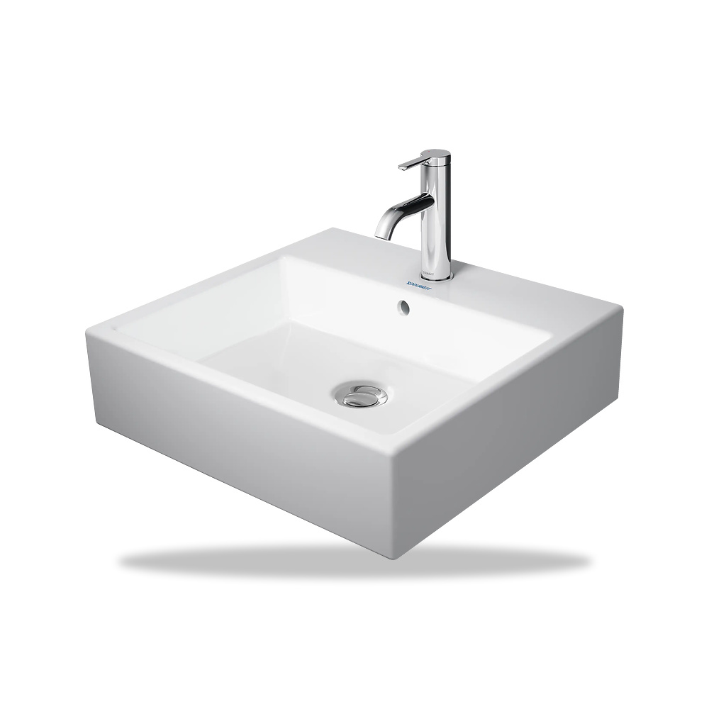 صورة منتج حوض مغسلة خزفي للحمام ديورافيت (Duravit) سلسلة Vero Air موديل 2350500000 – مقاس 470 مم × 500 مم × 450 مم - كود الصنف reemco-2027-1153371 - ماركة يباع من خلال reemco - توريد وتصوير حصري لشركة ريمكو القابضة السعودية