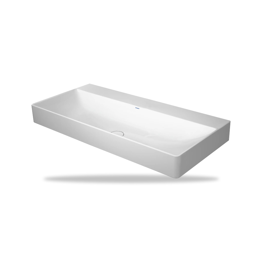 صورة منتج حوض مغسلة خزفي للحمام ديورافيت (Duravit) سلسلة DuraSquare موديل 2353100079 – مقاس 470 مم × 1000 مم × 980 مم - كود الصنف reemco-2027-1153379 - ماركة يباع من خلال reemco - توريد وتصوير حصري لشركة ريمكو القابضة السعودية