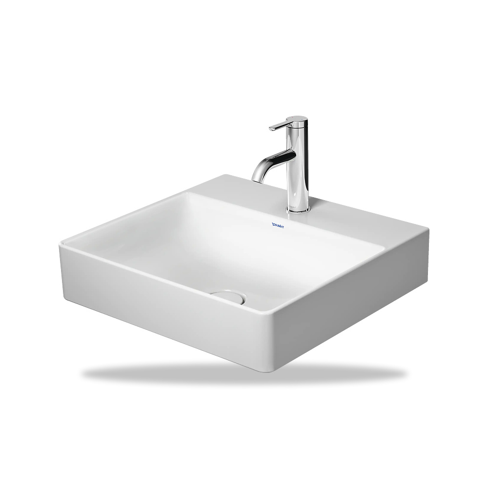 صورة منتج حوض مغسلة خزفي للحمام ديورافيت (Duravit) سلسلة DuraSquare موديل 2353500041 – مقاس 470 مم × 500 مم - كود الصنف reemco-2027-1153381 - ماركة يباع من خلال reemco - توريد وتصوير حصري لشركة ريمكو القابضة السعودية