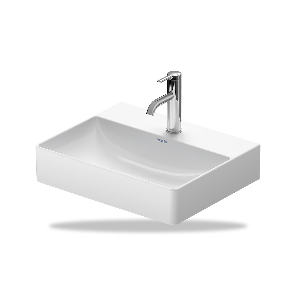صورة منتج حوض مغسلة خزفي للحمام ديورافيت (Duravit) سلسلة DuraSquare موديل 2356500071 – مقاس 400 مم × 500 مم × 485 مم - كود الصنف reemco-2027-1153386 - ماركة يباع من خلال reemco - توريد وتصوير حصري لشركة ريمكو القابضة السعودية
