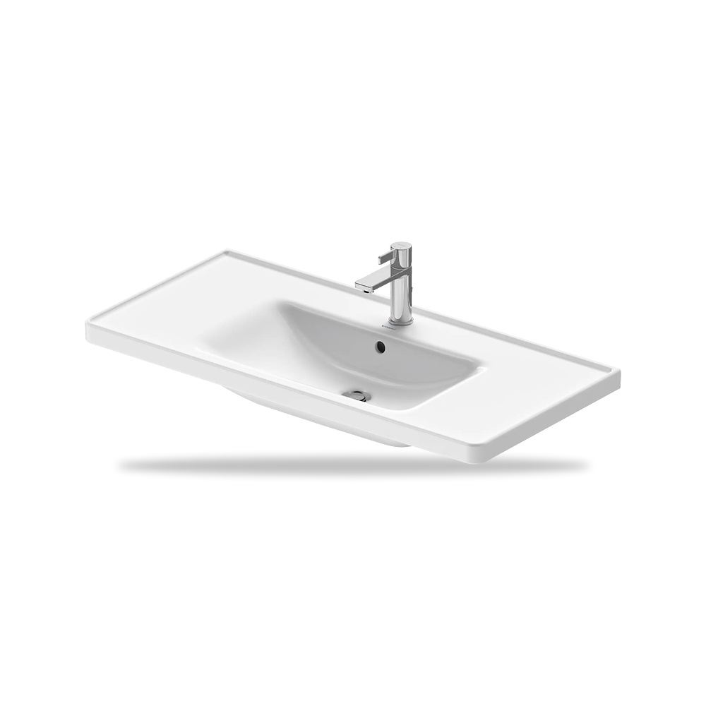 صورة منتج حوض مغسلة خزفي للحمام ديورافيت (Duravit) سلسلة D-Neo موديل 2367100000 – مقاس 480 مم × 1005 مم × 520 مم - كود الصنف reemco-2027-1153400 - ماركة يباع من خلال reemco - توريد وتصوير حصري لشركة ريمكو القابضة السعودية