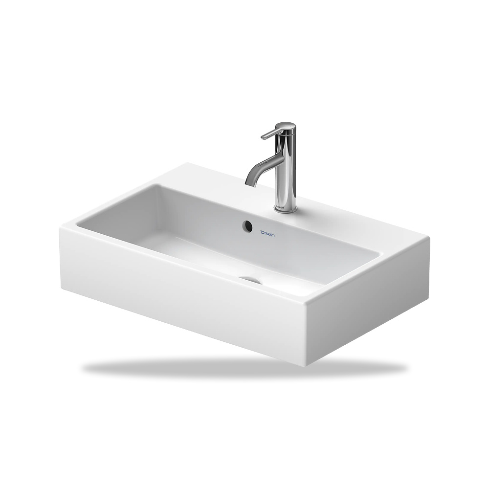 صورة منتج حوض مغسلة خزفي للحمام ديورافيت (Duravit) سلسلة Vero Air موديل 2368600060 – مقاس 400 مم × 600 مم × 550 مم - كود الصنف reemco-2027-1153405 - ماركة يباع من خلال reemco - توريد وتصوير حصري لشركة ريمكو القابضة السعودية