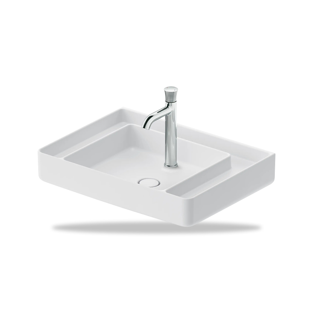 صورة منتج حوض مغسلة خزفي للحمام ديورافيت (Duravit) سلسلة Bento Starck Box موديل 2379653000 – مقاس 480 مم × 650 مم × 420 مم - كود الصنف reemco-2027-1153419 - ماركة يباع من خلال reemco - توريد وتصوير حصري لشركة ريمكو القابضة السعودية