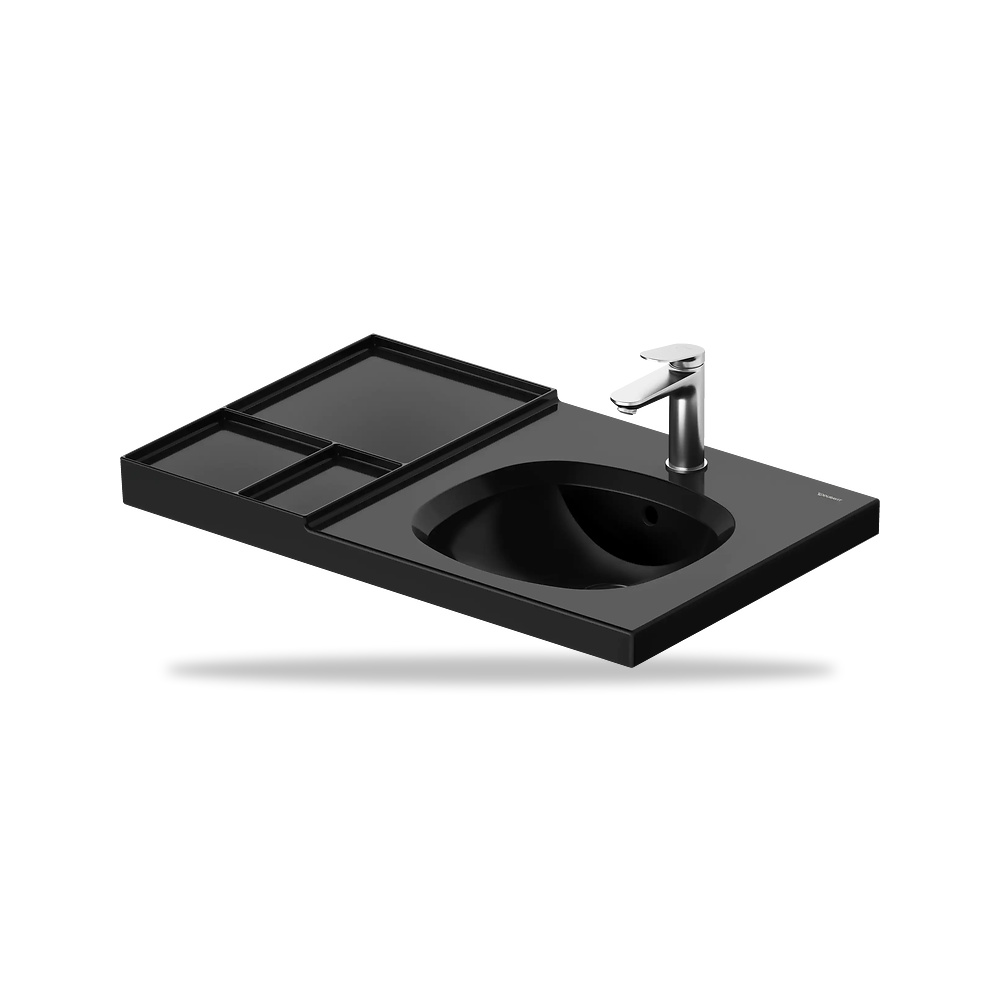 صورة منتج حوض مغسلة خزفي للحمام ديورافيت (Duravit) سلسلة Aurena موديل 238880AB00 – مقاس 500 مم × 800 مم - كود الصنف reemco-2027-1153437 - ماركة يباع من خلال reemco - توريد وتصوير حصري لشركة ريمكو القابضة السعودية