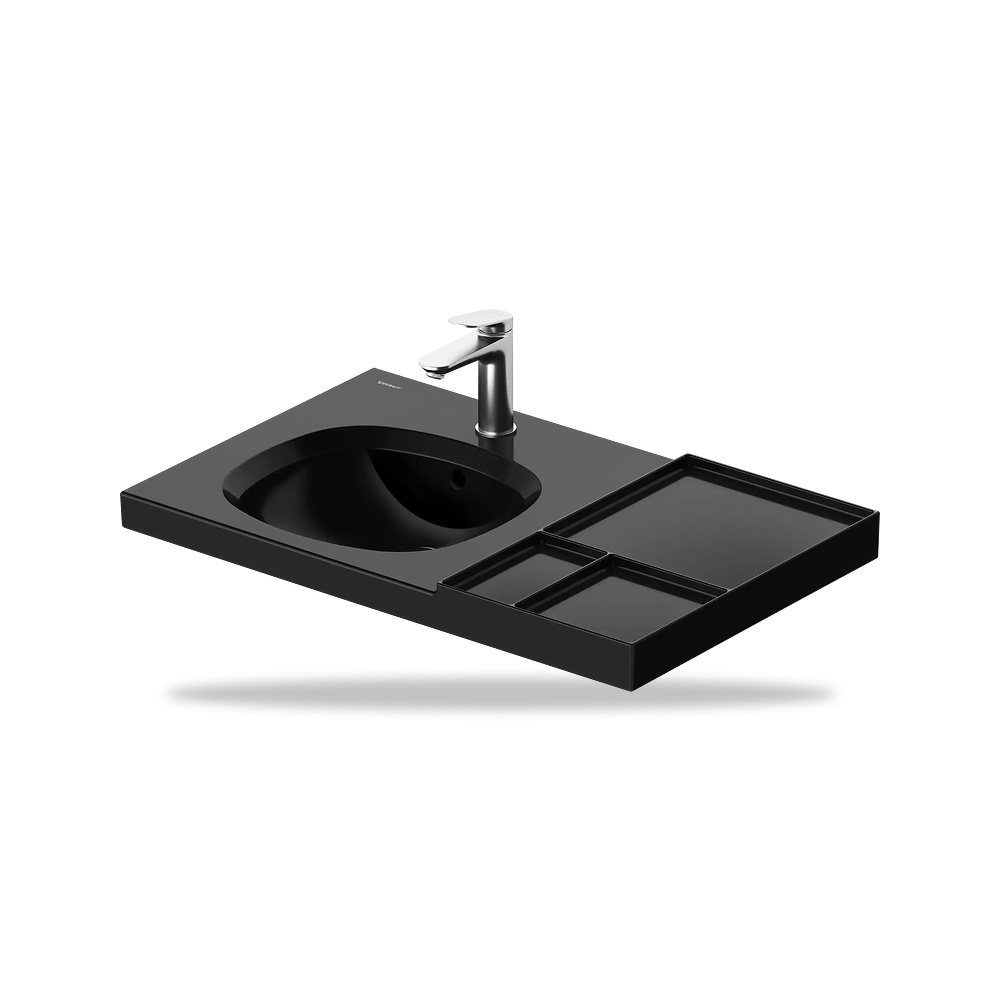 صورة منتج حوض مغسلة خزفي للحمام ديورافيت (Duravit) سلسلة Aurena موديل 238980AB00 – مقاس 500 مم × 800 مم - كود الصنف reemco-2027-1153438 - ماركة يباع من خلال reemco - توريد وتصوير حصري لشركة ريمكو القابضة السعودية