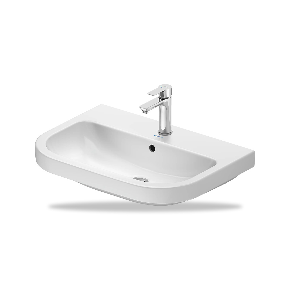 صورة منتج حوض مغسلة خزفي للحمام ديورافيت (Duravit) سلسلة D-Code موديل 23986500002 – مقاس 460 مم × 650 مم × 575 مم - كود الصنف reemco-2027-1153448 - ماركة يباع من خلال reemco - توريد وتصوير حصري لشركة ريمكو القابضة السعودية