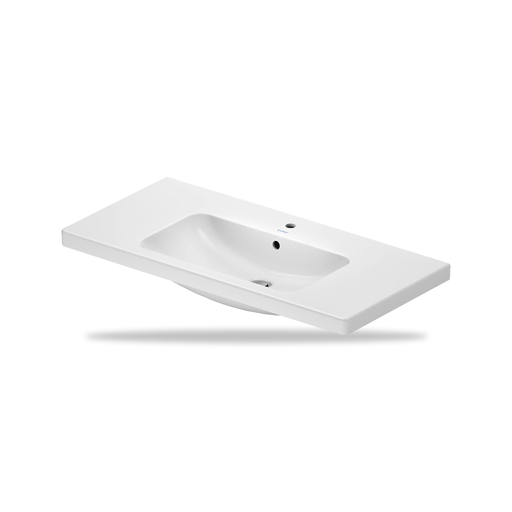 صورة منتج حوض مغسلة خزفي للحمام ديورافيت (Duravit) سلسلة D-Code موديل 23991000002 – مقاس 480 مم × 1000 مم × 550 مم - كود الصنف reemco-2027-1153449 - ماركة يباع من خلال reemco - توريد وتصوير حصري لشركة ريمكو القابضة السعودية