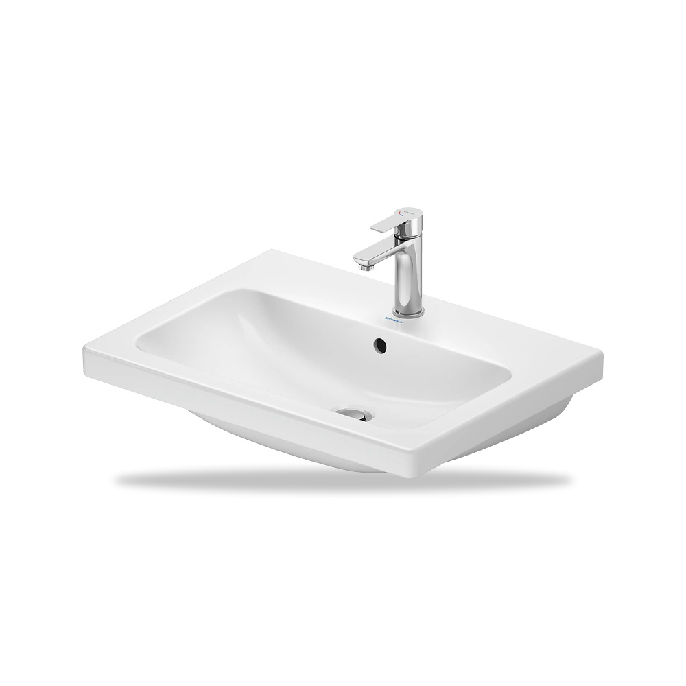 صورة منتج حوض مغسلة خزفي للحمام ديورافيت (Duravit) سلسلة D-Code موديل 23996500002 – مقاس 480 مم × 650 مم × 550 مم - كود الصنف reemco-2027-1153451 - ماركة يباع من خلال reemco - توريد وتصوير حصري لشركة ريمكو القابضة السعودية