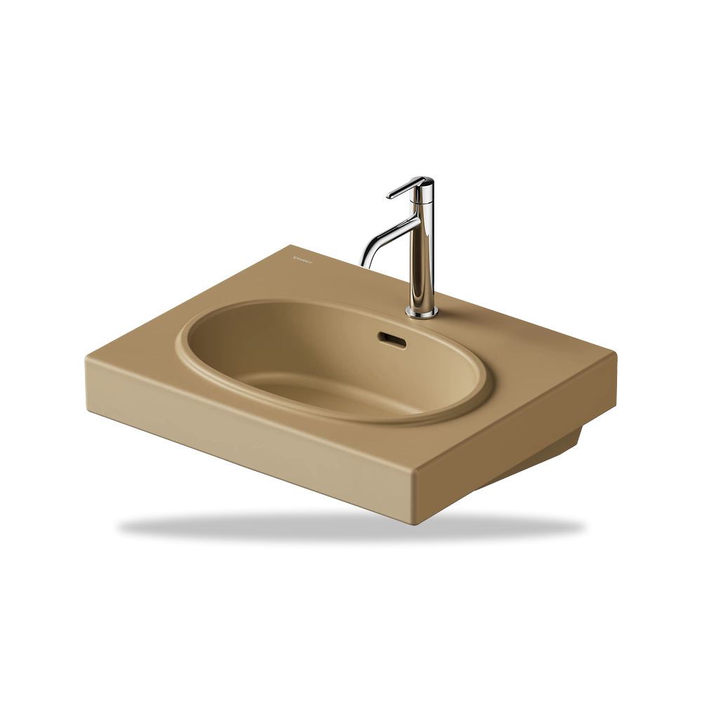صورة منتج حوض مغسلة خزفي للحمام ديورافيت (Duravit) سلسلة Balcoon موديل 241260AM00 – مقاس 480 مم × 600 مم - كود الصنف reemco-2027-1153463 - ماركة يباع من خلال reemco - توريد وتصوير حصري لشركة ريمكو القابضة السعودية