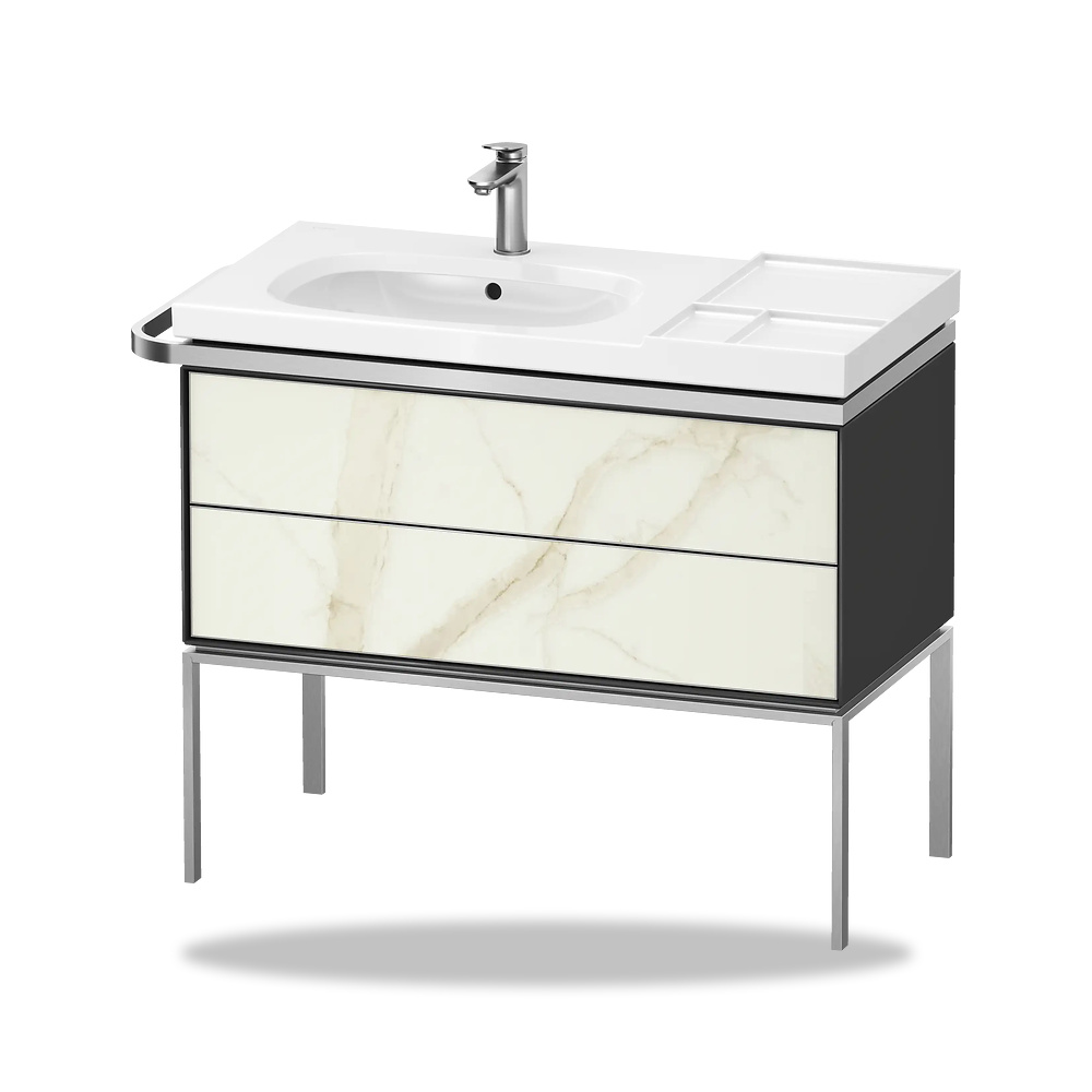 صورة منتج وحدة وخزانة مغسلة وأثاث حمام ديورافيت (Duravit) سلسلة Aurena موديل AU4576066H10000 – مقاس 492 مم × 984 مم × 802 مم - كود الصنف reemco-2027-1153523 - ماركة يباع من خلال reemco - توريد وتصوير حصري لشركة ريمكو القابضة السعودية