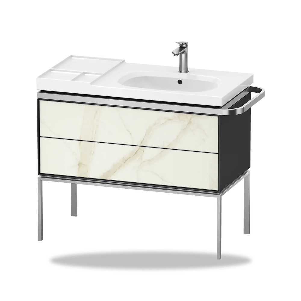 صورة منتج وحدة وخزانة مغسلة وأثاث حمام ديورافيت (Duravit) سلسلة Aurena موديل AU4577066H10000 – مقاس 492 مم × 984 مم × 802 مم - كود الصنف reemco-2027-1153524 - ماركة يباع من خلال reemco - توريد وتصوير حصري لشركة ريمكو القابضة السعودية