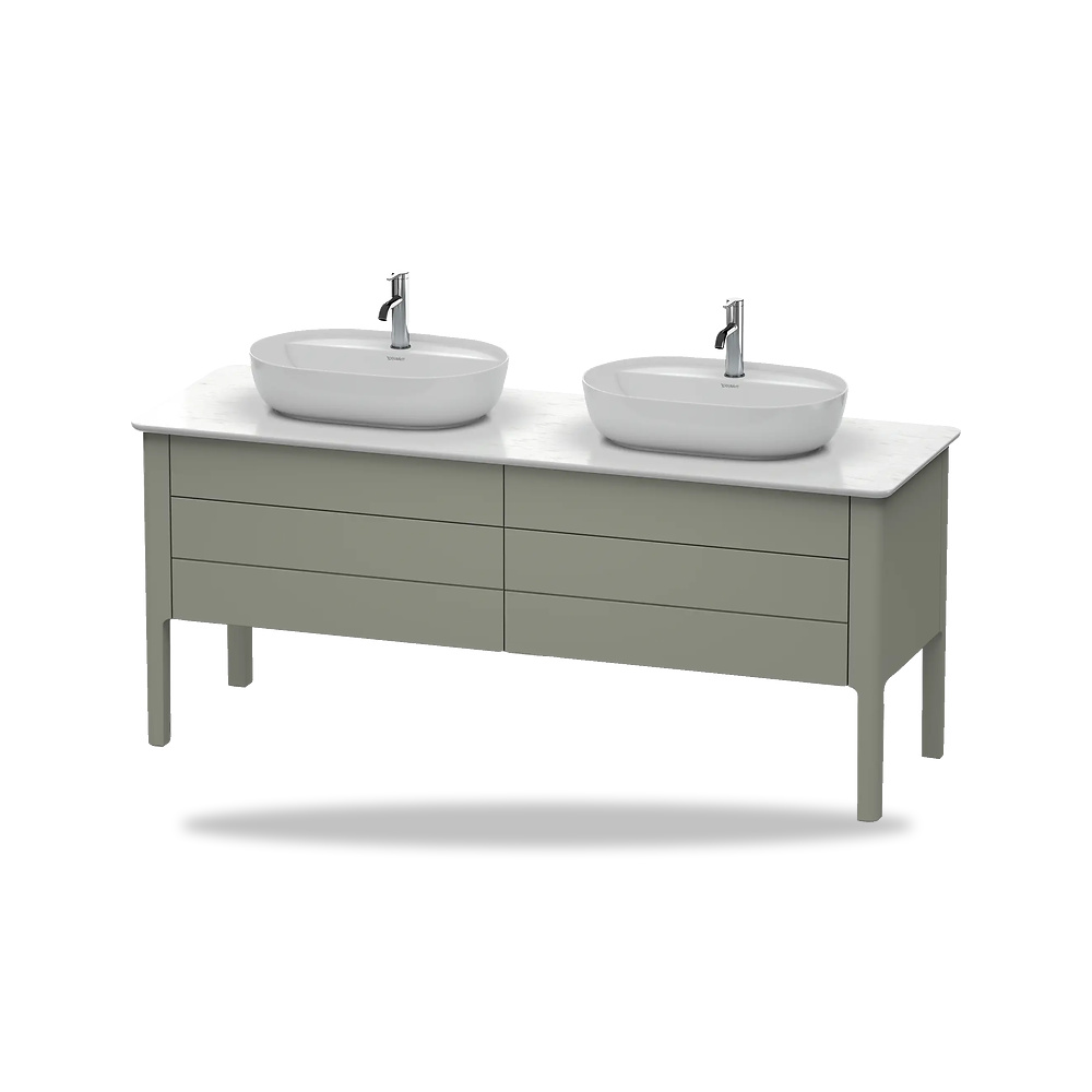 صورة منتج وحدة وخزانة مغسلة وأثاث حمام ديورافيت (Duravit) سلسلة Luv موديل LU9567B9292 – مقاس 570 مم × 1733 مم × 743 مم - كود الصنف reemco-2027-1154072 - ماركة يباع من خلال reemco - توريد وتصوير حصري لشركة ريمكو القابضة السعودية