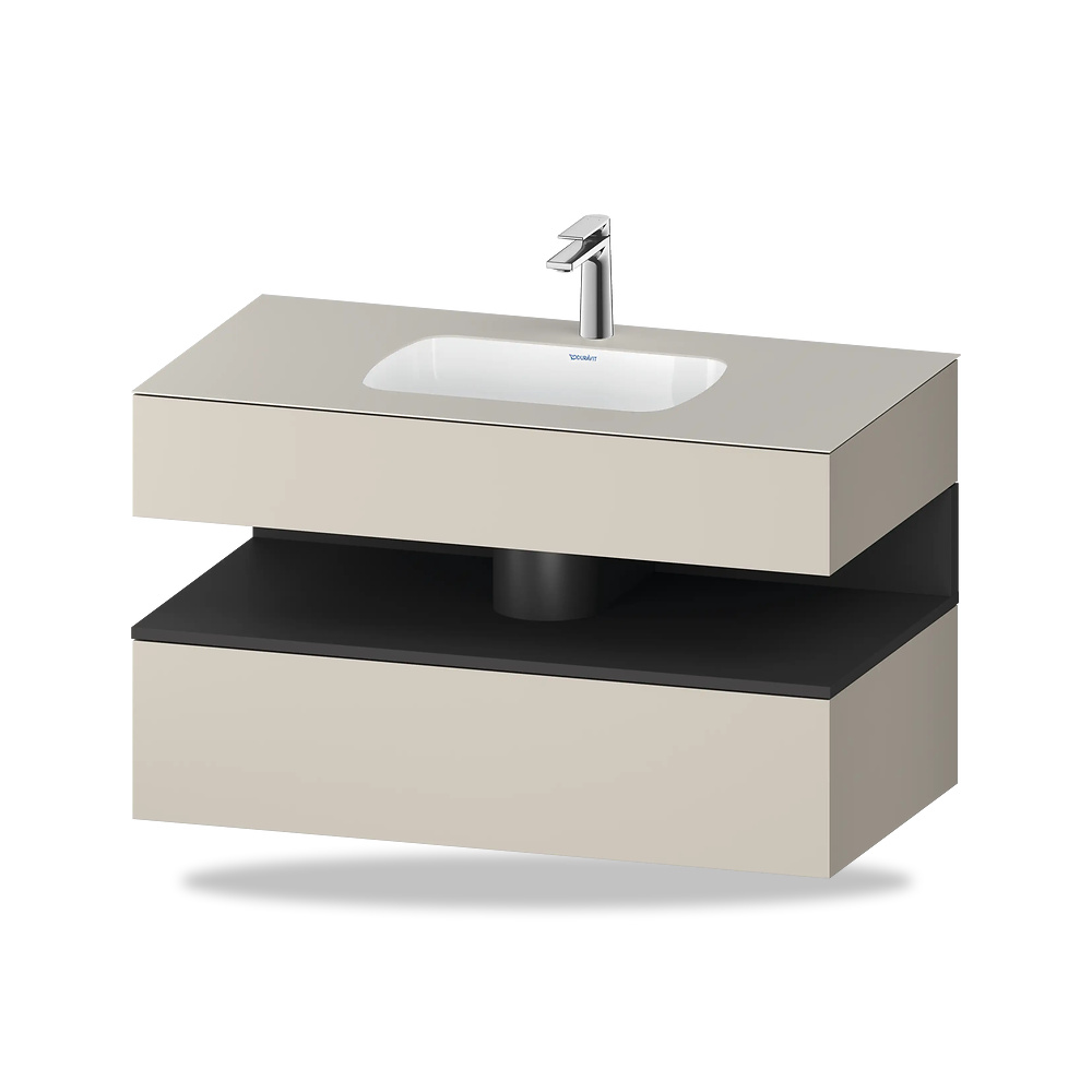 صورة منتج حوض مغسلة خزفي للحمام ديورافيت (Duravit) سلسلة Collection One موديل QA4786049910000 – مقاس 550 مم × 1000 مم × 600 مم - كود الصنف reemco-2027-1154145 - ماركة يباع من خلال reemco - توريد وتصوير حصري لشركة ريمكو القابضة السعودية