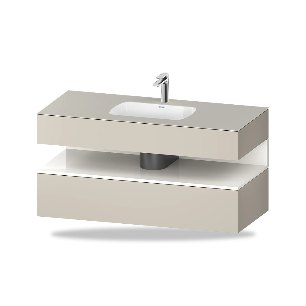 صورة منتج حوض مغسلة خزفي للحمام ديورافيت (Duravit) سلسلة Collection One موديل QA4787022910000 – مقاس 550 مم × 1200 مم × 600 مم - كود الصنف reemco-2027-1154146 - ماركة يباع من خلال reemco - توريد وتصوير حصري لشركة ريمكو القابضة السعودية