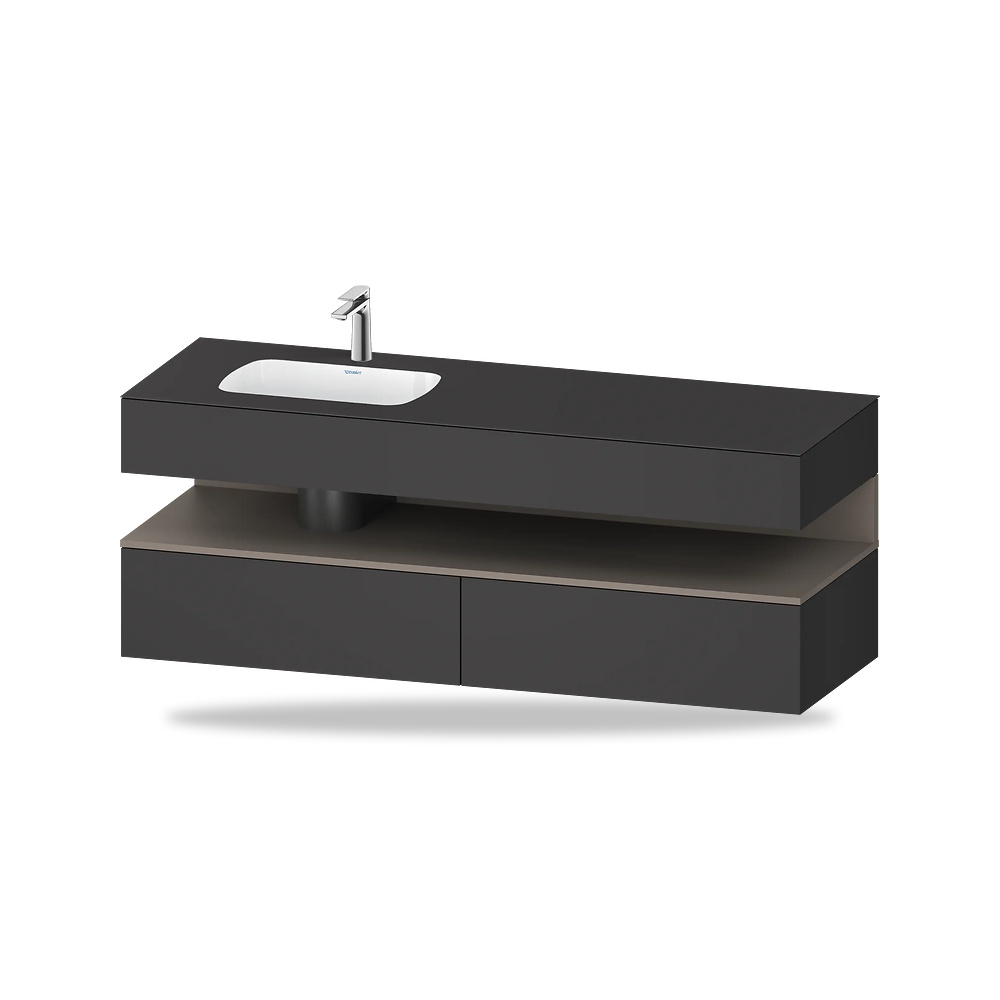 صورة منتج حوض مغسلة خزفي للحمام ديورافيت (Duravit) سلسلة Collection One موديل QA4795043490000 – مقاس 550 مم × 1600 مم × 600 مم - كود الصنف reemco-2027-1154147 - ماركة يباع من خلال reemco - توريد وتصوير حصري لشركة ريمكو القابضة السعودية