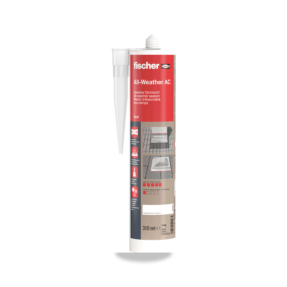 صورة منتج سيليكون ومواد منع التسرب الإنشائية فيشر (fischer) موديل All-weather sealant All-weather AC - كود الصنف reemco-2027-1155022 - ماركة يباع من خلال reemco - توريد وتصوير حصري لشركة ريمكو القابضة السعودية