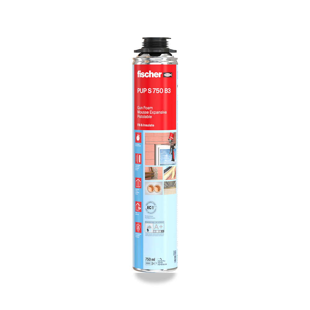 صورة منتج رغوة وفوم عزل وتثبيت بولي يوريثان فيشر (fischer) موديل Gun foam - كود الصنف reemco-2027-1155030 - ماركة يباع من خلال reemco - توريد وتصوير حصري لشركة ريمكو القابضة السعودية