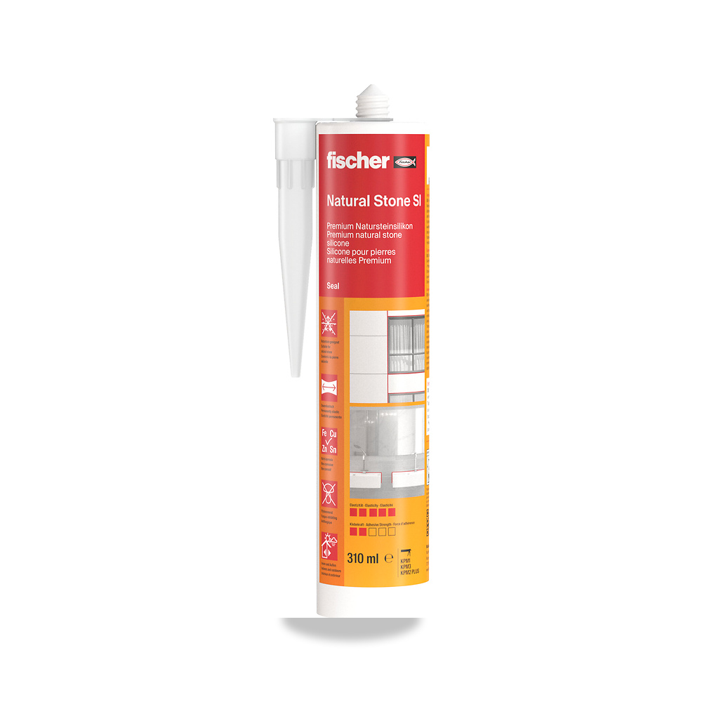 صورة منتج سيليكون ومواد منع التسرب الإنشائية فيشر (fischer) (Premium natural stone silicone Natural Stone SI) - كود الصنف reemco-2027-1155043 - ماركة يباع من خلال reemco - توريد وتصوير حصري لشركة ريمكو القابضة السعودية