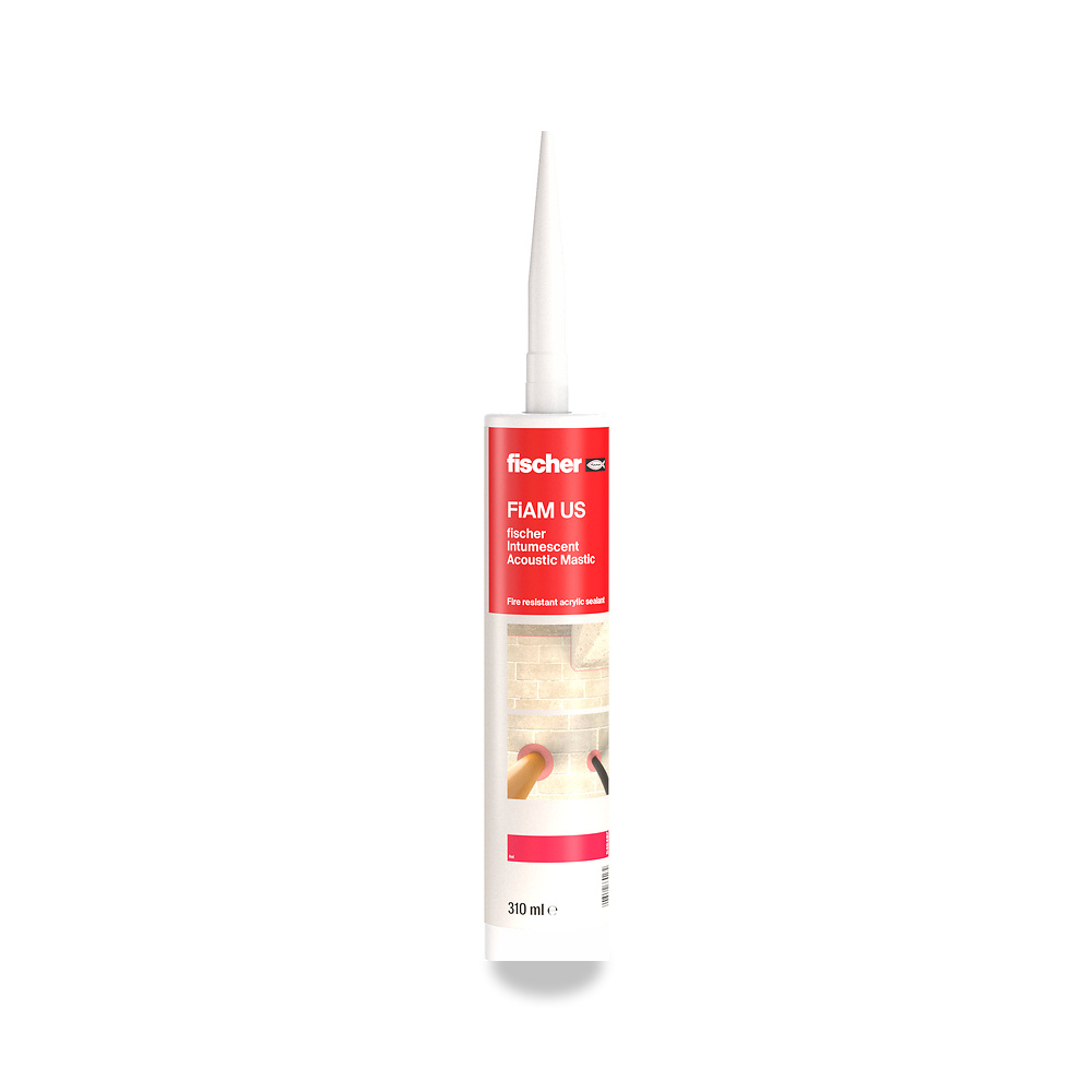 صورة منتج دهان وطلاء عازل ومقاوم للحريق للهياكل الفولاذية فيشر (fischer) موديل Intumescent Acoustic Mastic FiAM US - كود الصنف reemco-2027-1155136 - ماركة يباع من خلال reemco - توريد وتصوير حصري لشركة ريمكو القابضة السعودية